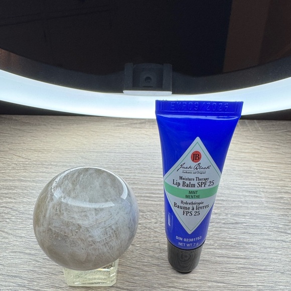 Black Moonstone Crystal Sphere - Picture 2 of 2